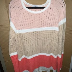 Calvin Klein color block sweater